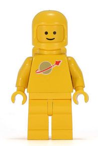 Lego Space Man Yellow 1980's Vintage Classic Minifigure Super Rare Mint Condition