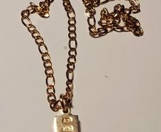 9ct Gold Chain with bar