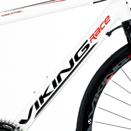 53cm Viking Mistral 14 Speed 700c Wheel Gents, White/Red