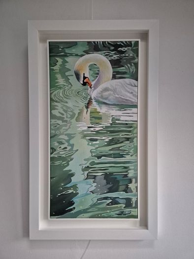 Echos of the Swan | oil painting | Framed