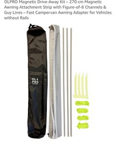 Magnetic awning rails for campervan