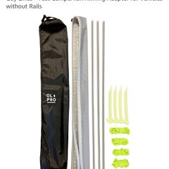 Magnetic awning rails for campervan