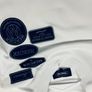 Mens tshirt top Mercier white with black badges XS Image 4