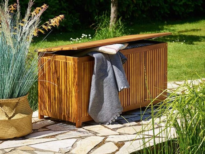 Acacia Wood Garden Storage Box 205L