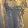 Baby blue lace stretchy top size UK16/18 EU44/46 Postage included Image 4