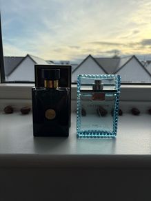 Versace Pour Homme Oud Noir EDP & Man Eau Fraiche EDT 100 ml's