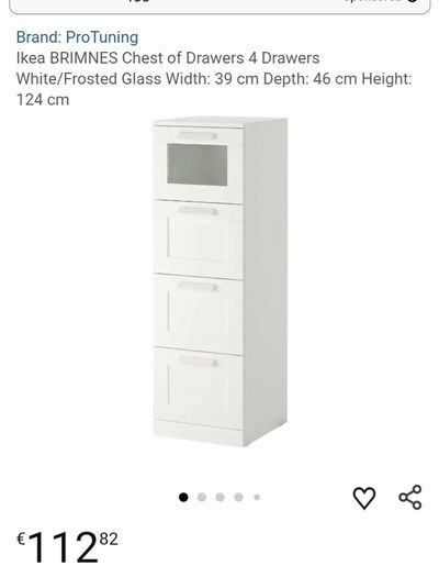 Ikea BRIMNESA chest of drawers