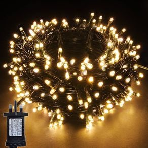 50M LED String Fairy Lights On Dark Green Cable with Various Light Effects, Ideal for Christmas Tree, Xmas, Party,Wedding
