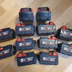 Milwaukee M18B5 5.0Ah Batteries