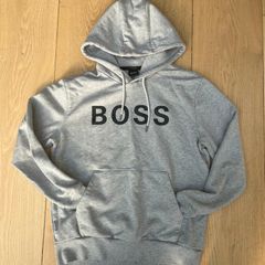 BOSS Men's Grey Hoodie