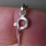 Vintage Sterling Silver 926 Triangle Pendant Necklace on Snake Chain 8,3g Image 3