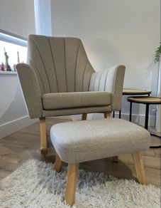 Nursery Arm Chair with Footstool