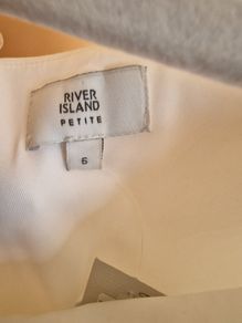 White jumpsuit River Island size 8