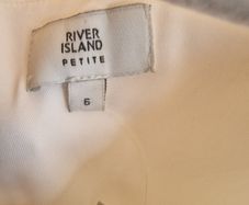 White jumpsuit River Island size 8