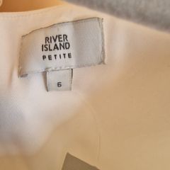 White jumpsuit River Island size 8
