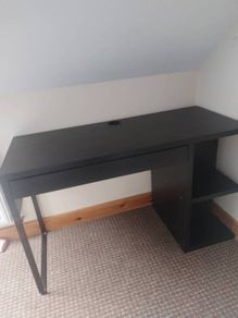 black Micke ikea desk