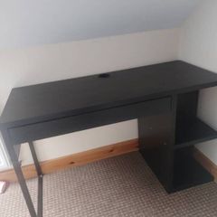 black Micke ikea desk