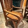 Dining table with 6 chairs genuine oak Image 2