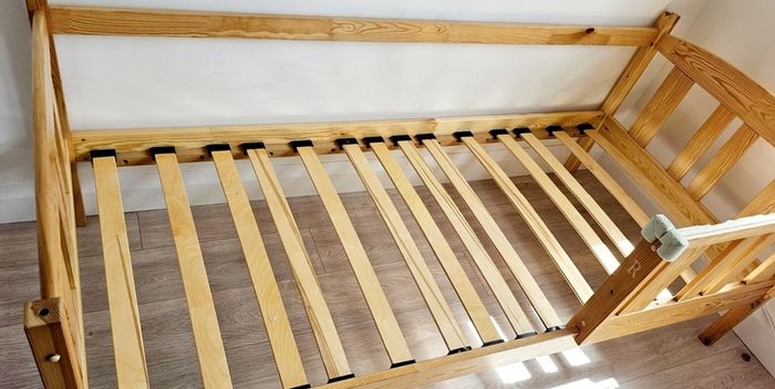 wooden kids bed