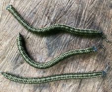 Sets of 3 x 20 grams wriggle weights for salmon trout and salmon fishing