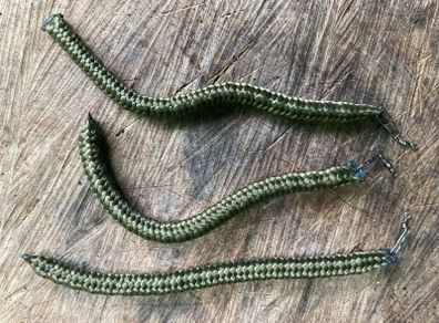 Sets of 3 x 20 grams wriggle weights for salmon trout and salmon fishing