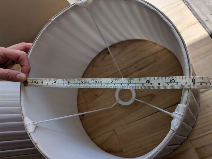 Pair of Large, Pleated, Grey Lampshades