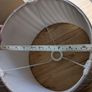 Pair of Large, Pleated, Grey Lampshades Image 8