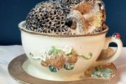 Hedgehog in a Cup Collectible Ornament