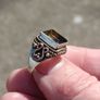 Large Green Citrine Sterling Silver Ring Image 5