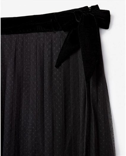 The Kooples Dotted Tulle Midi Skirt