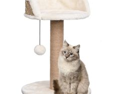 Cat Tree with Scratching Post 49 cm Seagrass
