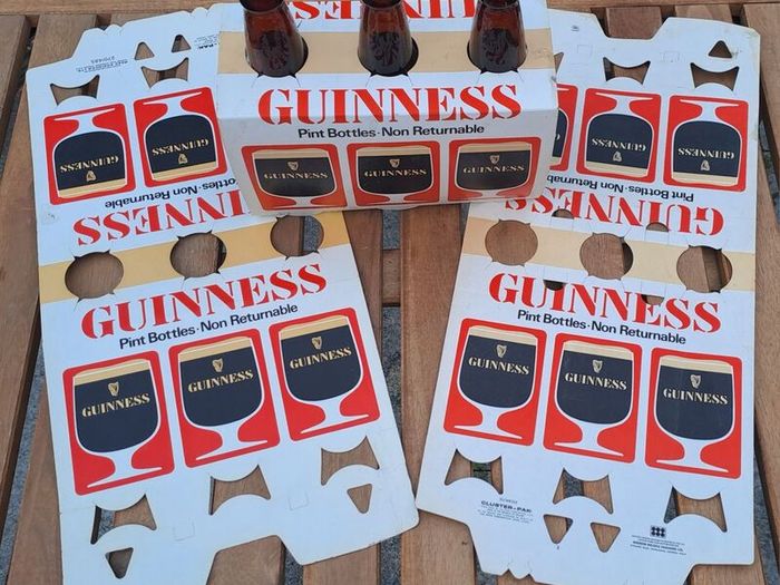 Vintage Guinness 3 Pint Bottle Pack Holder