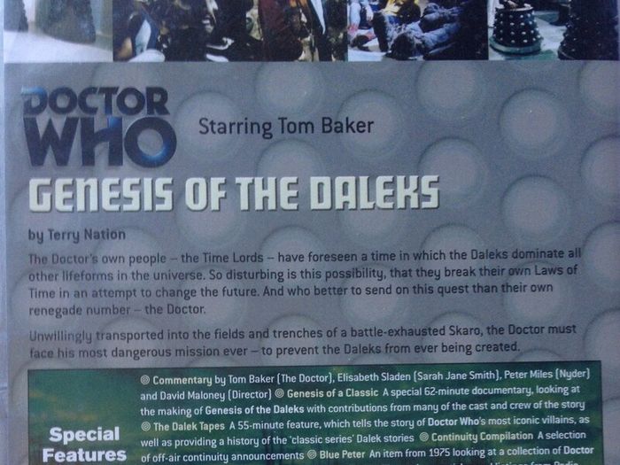 Doctor Who (Tom Baker) [1975] Genesis Of The Daleks [DVD TV Boxset]