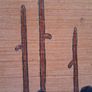 Hand Carved Wooden Pikemen Plaque and Matching Stand Image 9