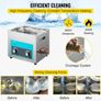 15L Ultrasonic Cleaner Jewelry Cleaner with Heater Timer for Jewelry Cleaning Knob Control Eyeglass Rings Dentures Music Instruments Image 5