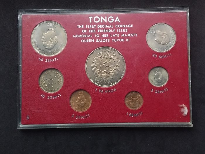 Kingdom of Tonga, First Decimal Coinage Presentation Set - 1967