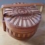 Small Round Steamer Wicker Basket Image 2