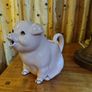 Ceramic Pig Container. Pale pink. Image 2