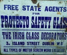 original enamel sign