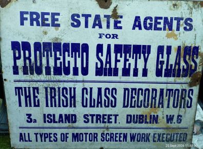 original enamel sign