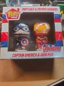 Funko Captain America & Iron Man -  Salt & Peppe shakersr