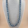 Vintage Venetain Style Thousand Eyes Blue Glass Beads 24 inches Image 10