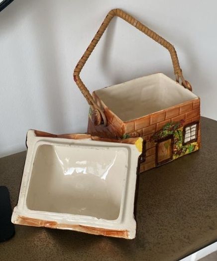 Antique China Toby jug Cheese Closch Cottage Biscuit Barrel Jugs