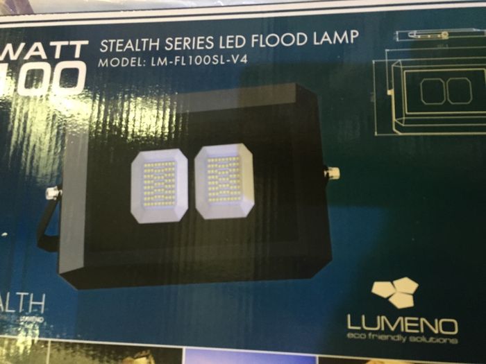 100W LED Flood Light Stealth