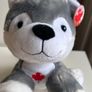 Canada stuffed plush Husky with Maple Leaf embroidery Image 5
