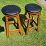 Pair of Immaculate Commercial-Grade Beechwood Bar Stools Image 4