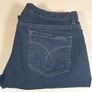 womens Calvin Klein dark blue navy denim jeans Size 32/14  W 34 L 27 Image 2