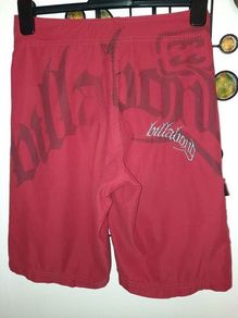 Billabong Red Swim Shorts, Size 28 Age 12, AV