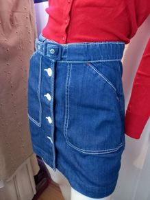 THE PERFECT Denim mini skirt by Jaeger