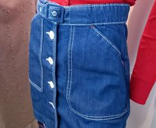 THE PERFECT Denim mini skirt by Jaeger